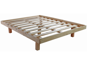 בסיס מיטה וחצי מעץ מלא עם מסגרת Camp David